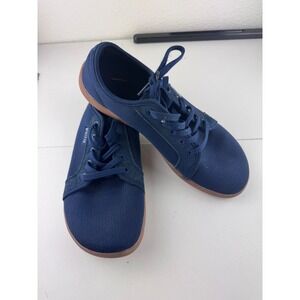 WH⁠ITIN Mens Barefoot Minimalist Navy Blue Mesh Lace Up Low Top Sneakers Size 10